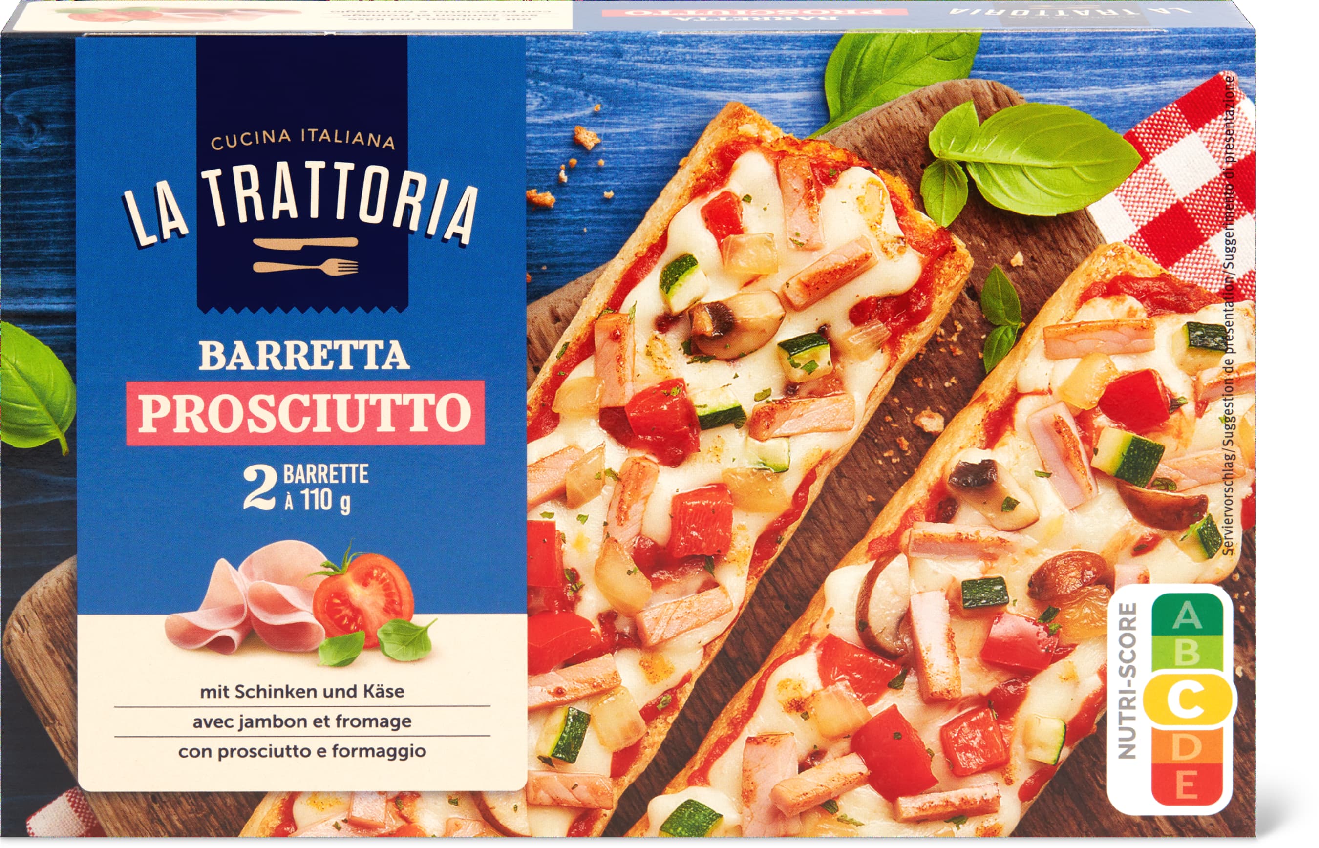 Baguette con prosciutto crudo